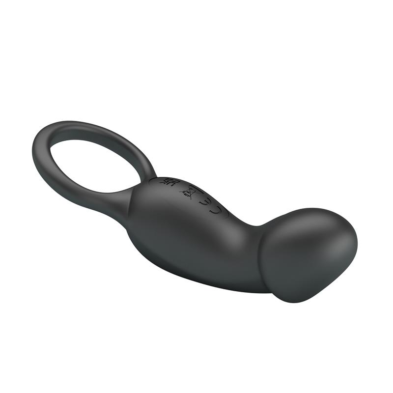 Trae Vibrating Cock Ring USB  Black – Image 5