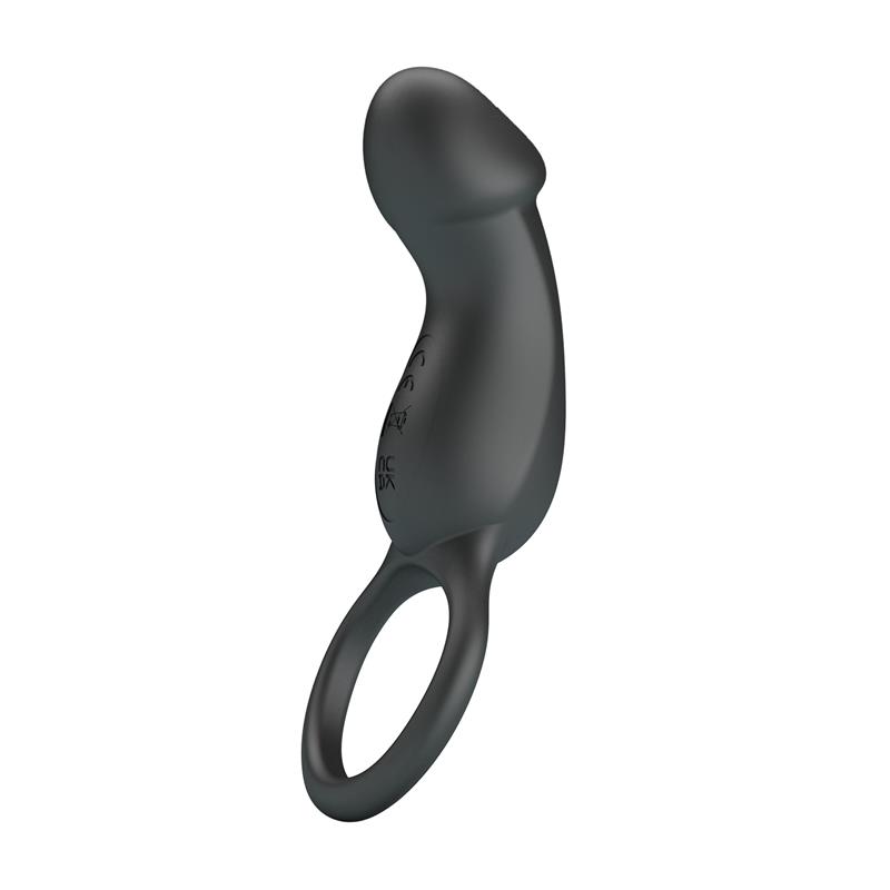 Trae Vibrating Cock Ring USB  Black