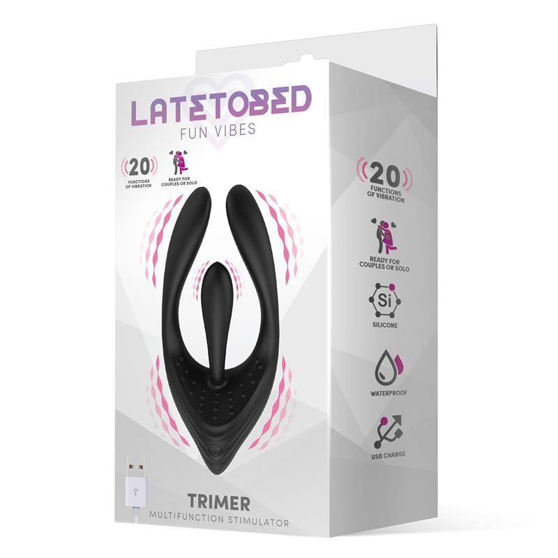 Trimer 3 Motors Flexible Stimulator USB Silicone – Image 4