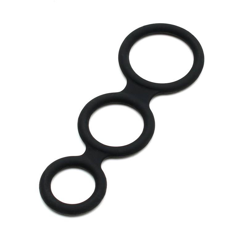 Triple Cock Ring Black – Image 6