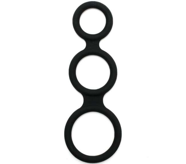 Triple Cock Ring Black