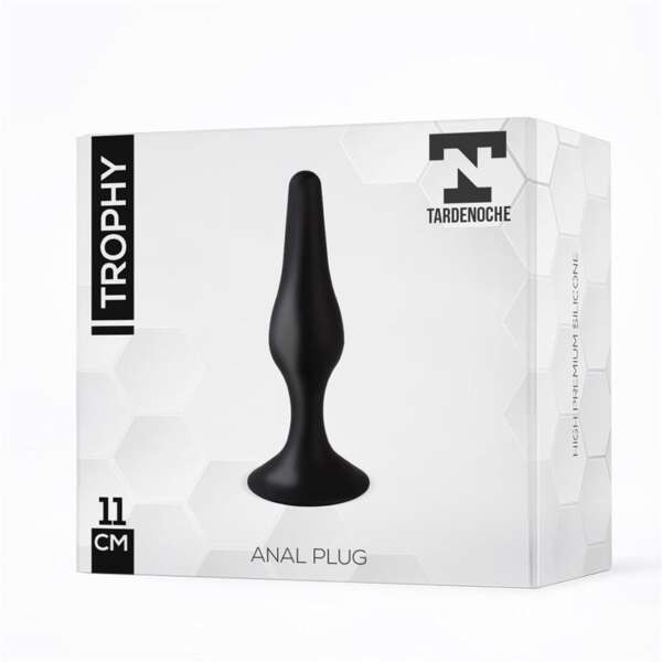 Trophy Anal Plug 11 cm Silicone Black – Image 5