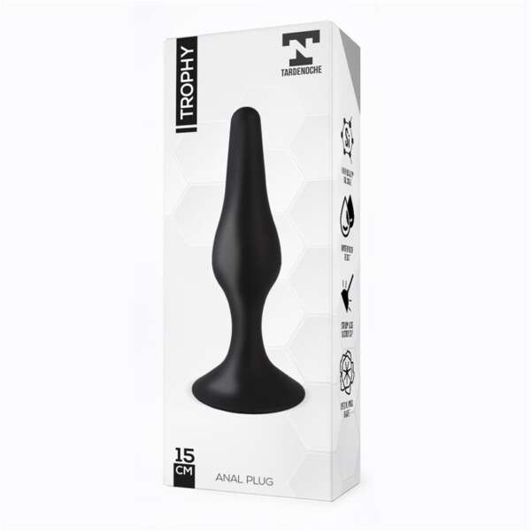 Trophy Anal Plug 15 cm Silicone Black – Image 4