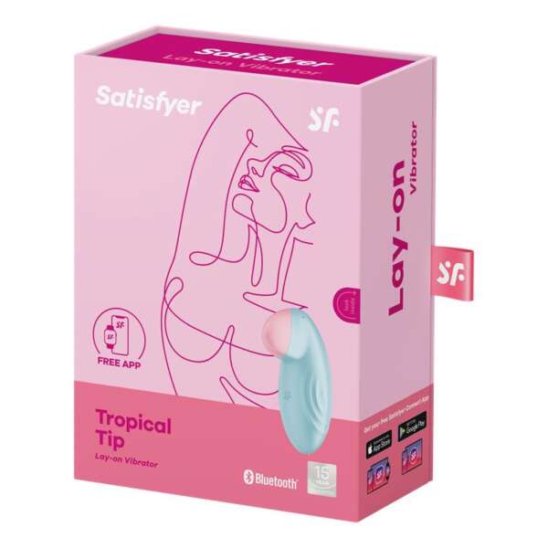 Tropical Tip with APP Satisfyer Connect Light Blue – Image 8