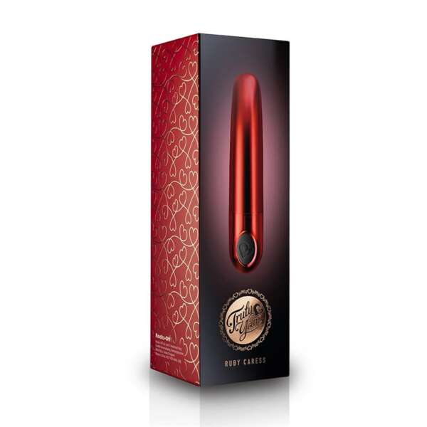 Truly Yours Vibrating Bullet Ruby Caress Metallic Red – Image 5