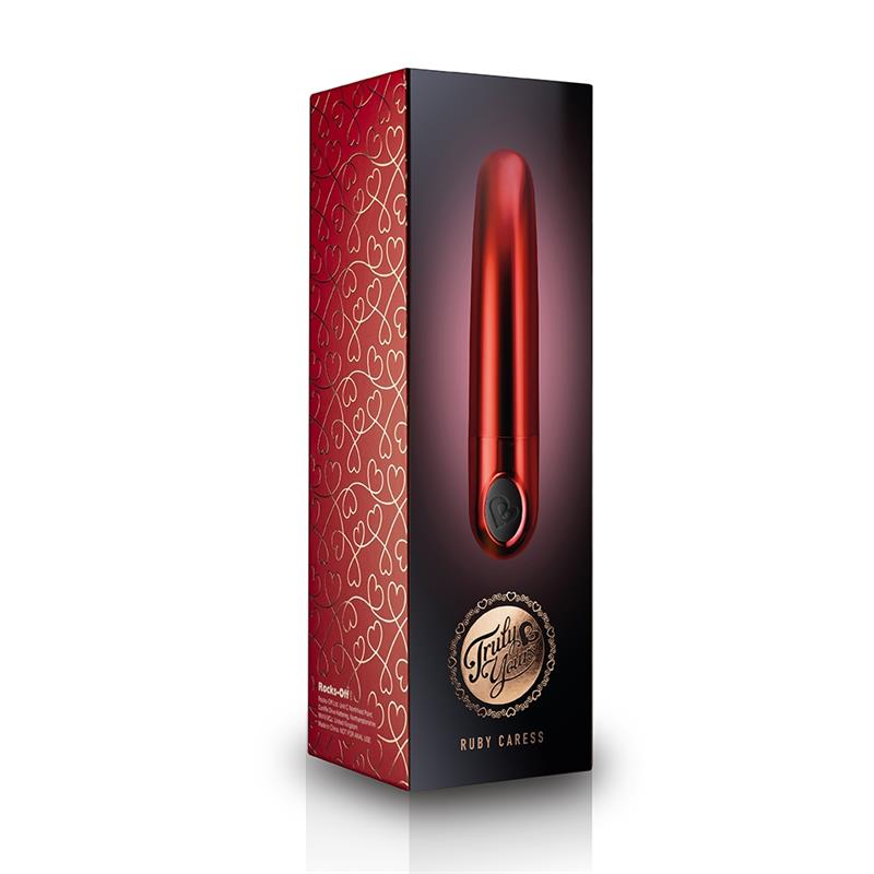 Truly Yours Vibrating Bullet Ruby Caress Metallic Red – Image 5