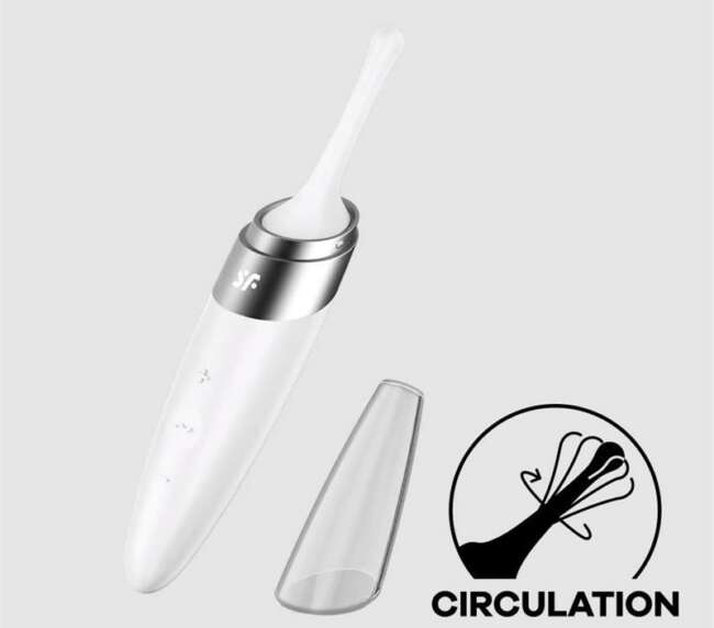 Twirling Delight Rotating Stimulator White