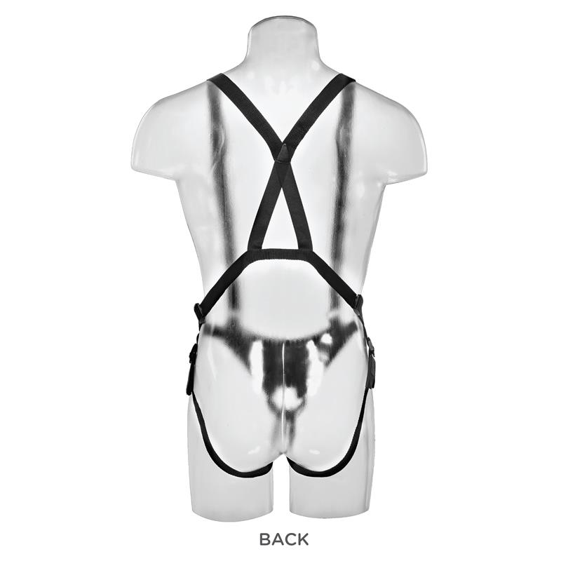 Two Cocks One Hole Hollow Strap-on Suspender 11 - Black – Image 4