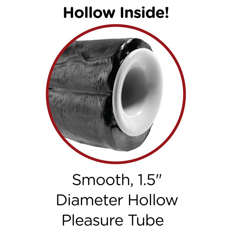 Two Cocks One Hole Hollow Strap-on Suspender 11 - Black – Image 6