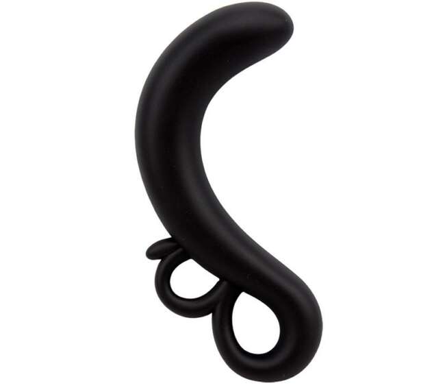 Two-Finger G-Spot Plug Silicone Black