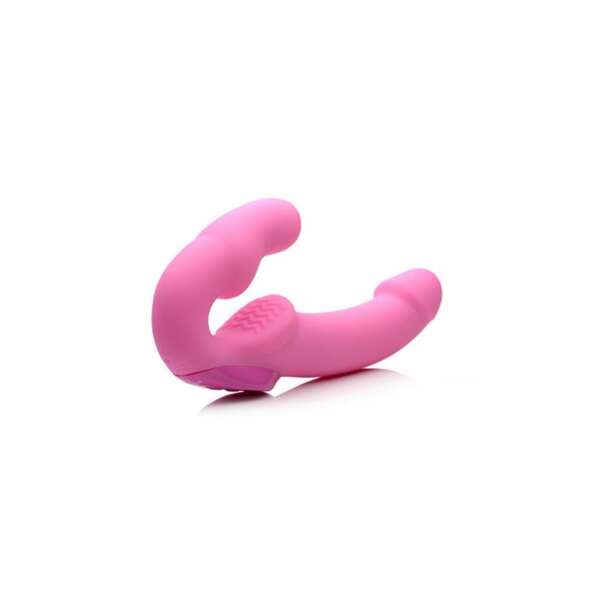 Urge Strapless Strap-On Vibrator Pink – Image 5