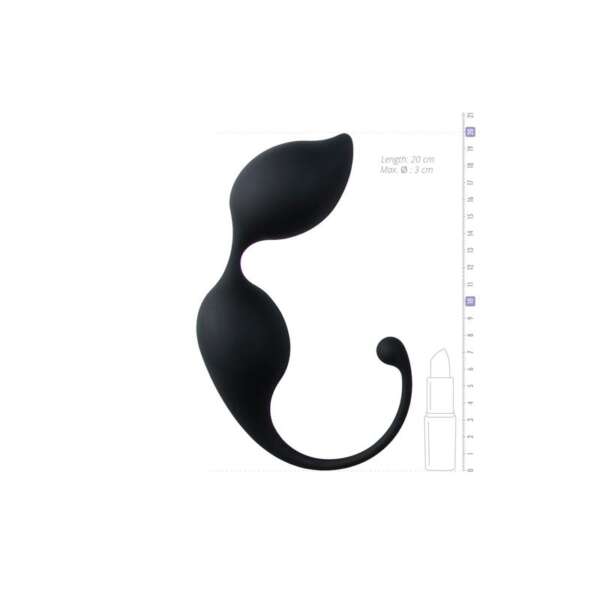 Curved Kegel Balls - Black – Image 3