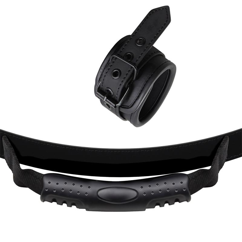 Vegan Leather Cuffs with Handle – Image 3