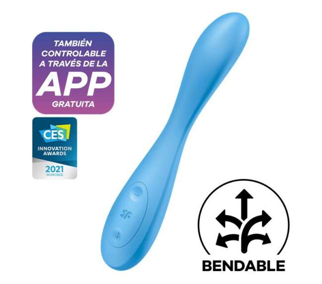 Vibe G-Spot Flex 4 with APP Satisfyer Connect Blue
