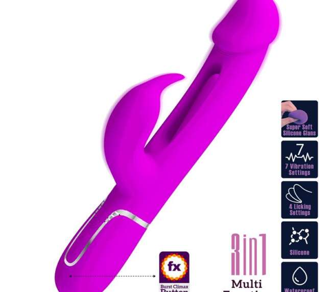 Vibe avec langue Kampas rose