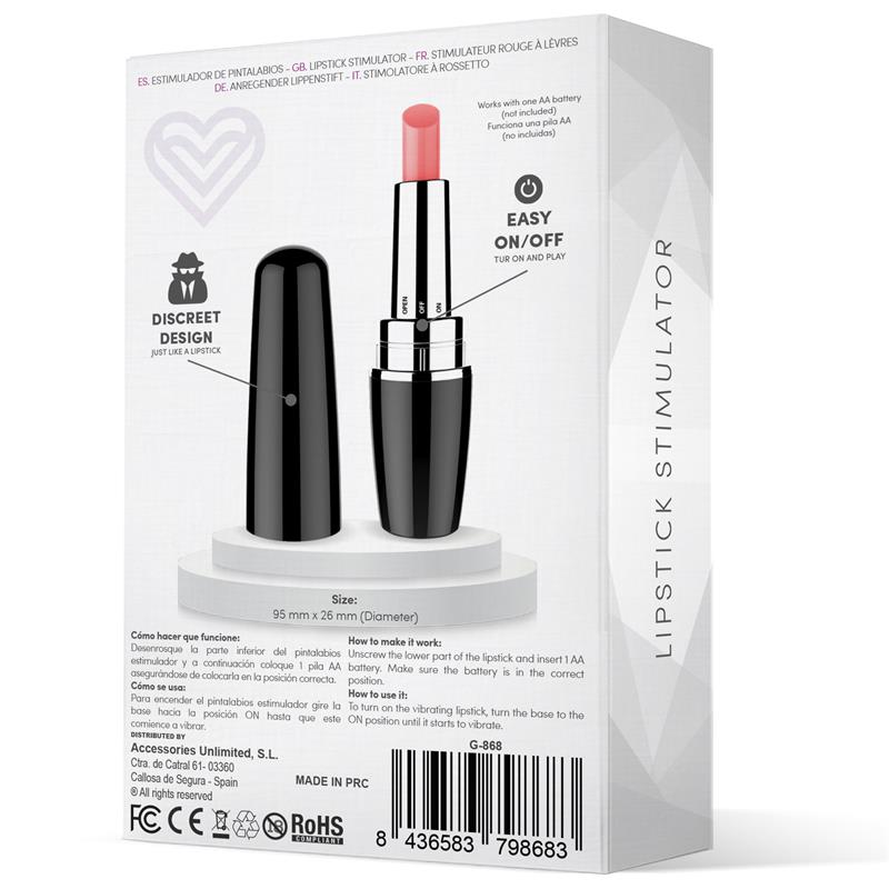 Viblips Lipstick Stimulator Black – Image 5