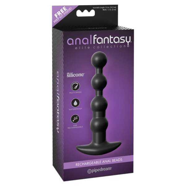 Vibrating Anal Beads Black – Image 4