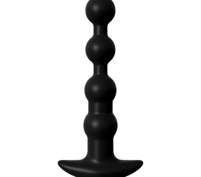 Vibrating Anal Beads Black