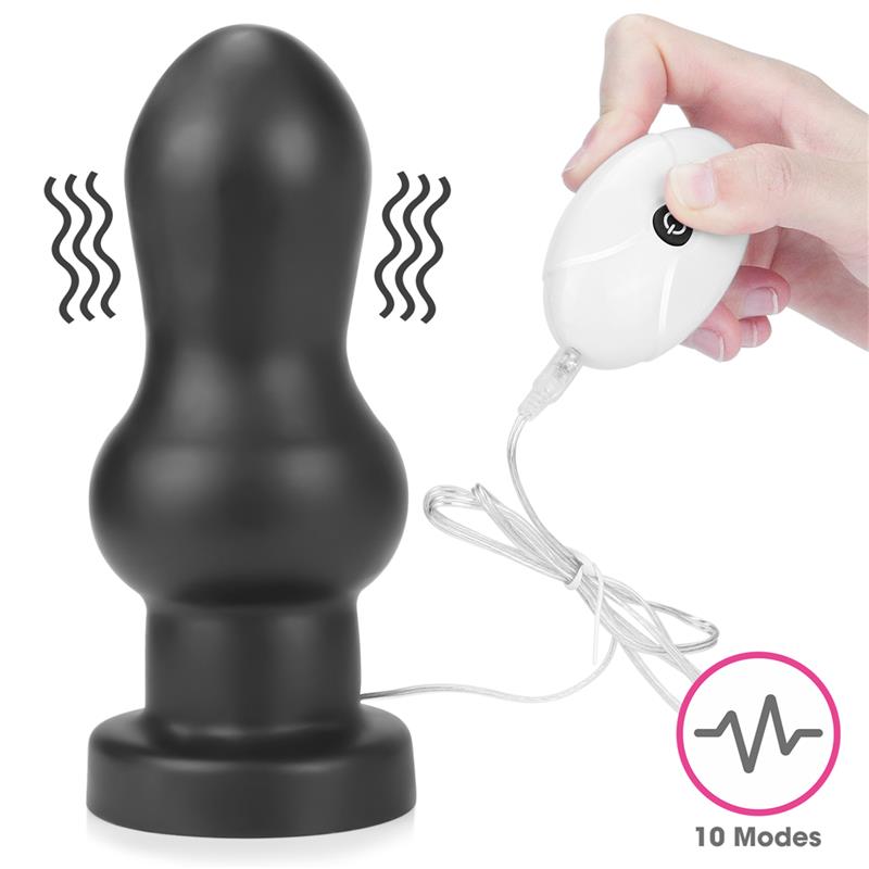 Vibrating Anal Plug King Sized 7 Black – Image 6