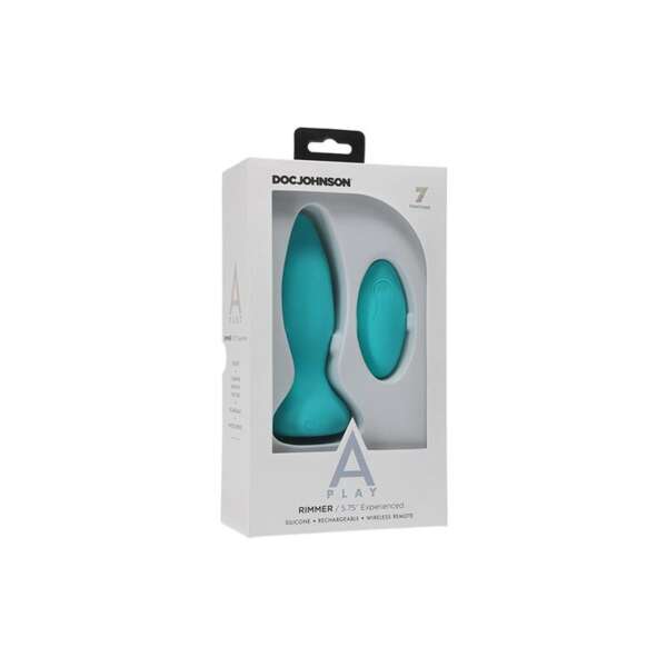 Vibrating and Rotating Butt Plug Rimmer Experienced Turquoise – Image 3