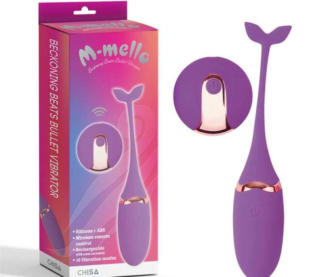 Vibrating Bullet Remote Control Beckoning Beats USB Silicone 5,9