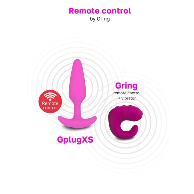 Vibrating Butt Plug Gplug XS Sunny Raspberry – Image 5