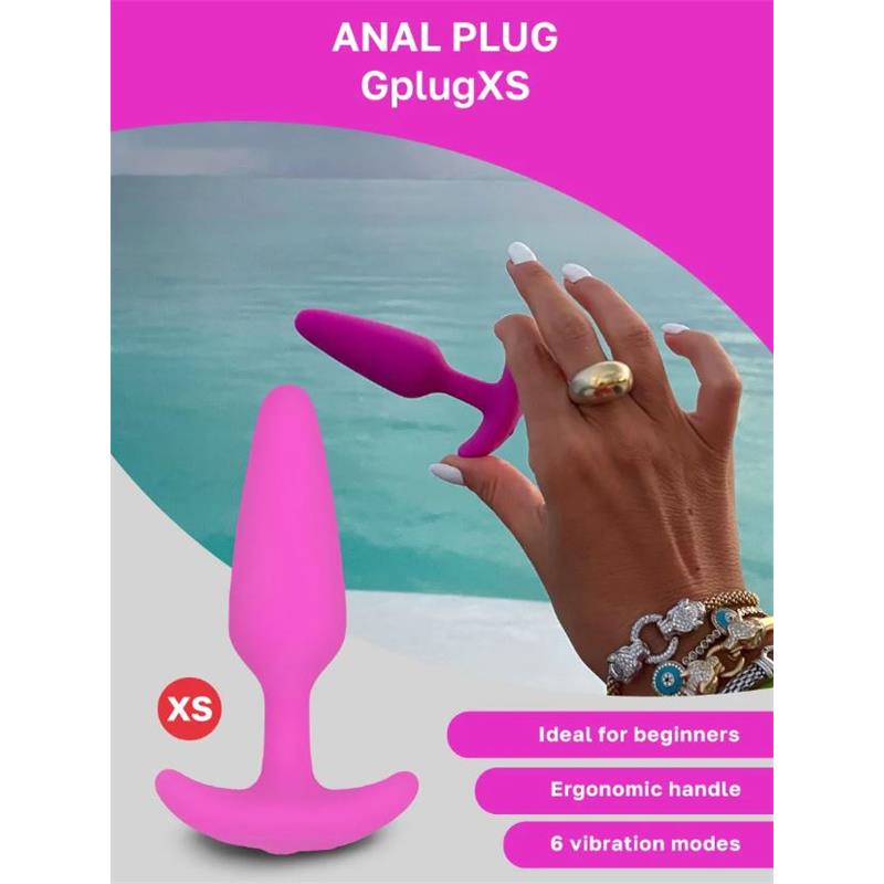 Vibrating Butt Plug Gplug XS Sunny Raspberry – Image 6