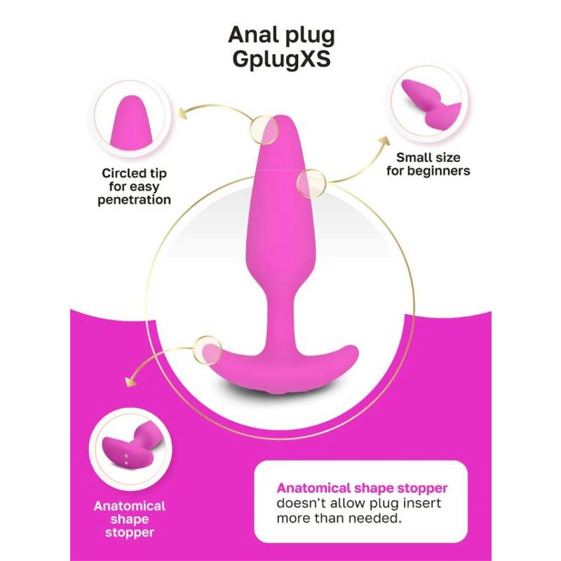 Vibrating Butt Plug Gplug XS Sunny Raspberry – Image 8