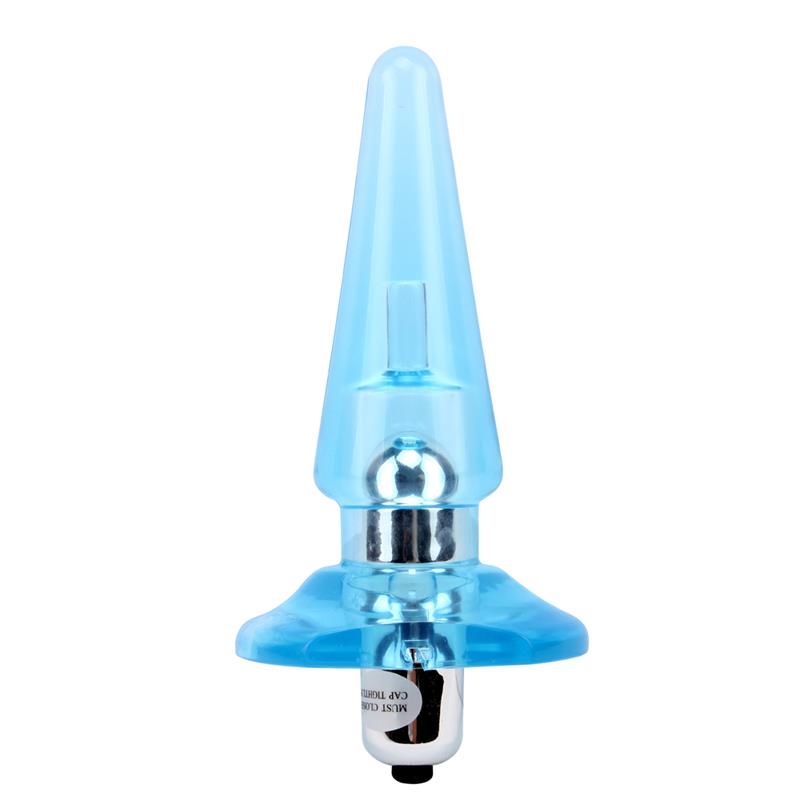 Vibrating Butt Plug Nicoles 12.5 x 3.2 cm Azul – Image 3