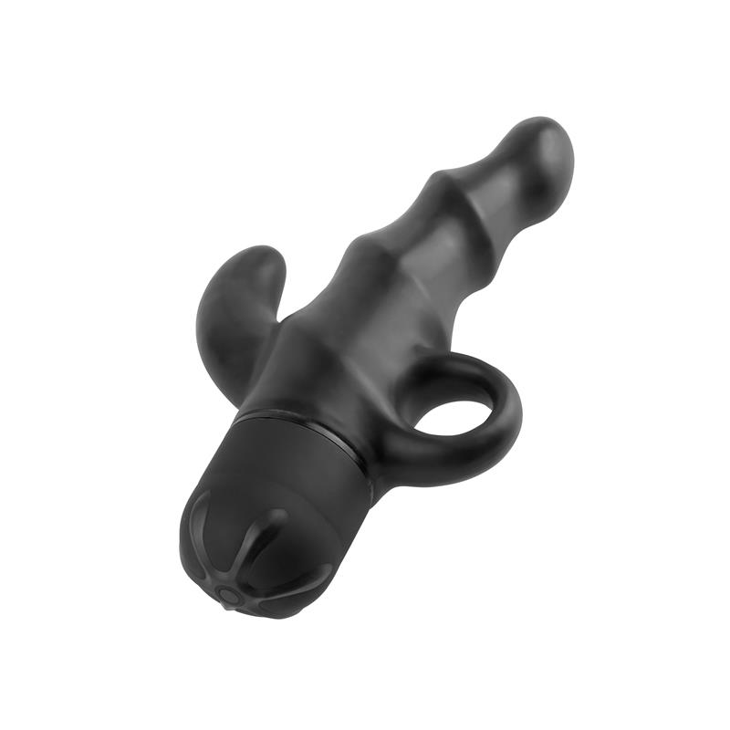 Vibrating Butt Plug P-Spot Spiral Black – Image 4