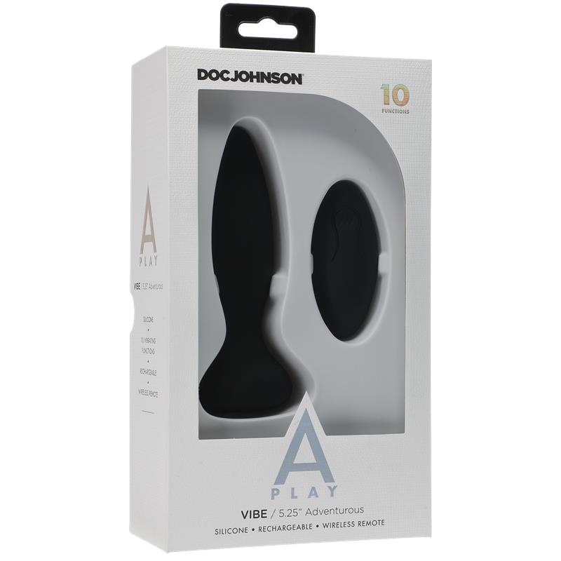 Vibrating Butt Plug Vibe Adventurous Black – Image 3