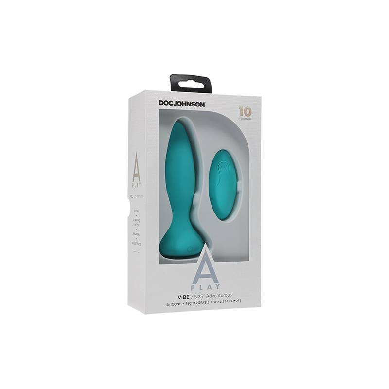 Vibrating Butt Plug Vibe Adventurous Turquoise – Image 3