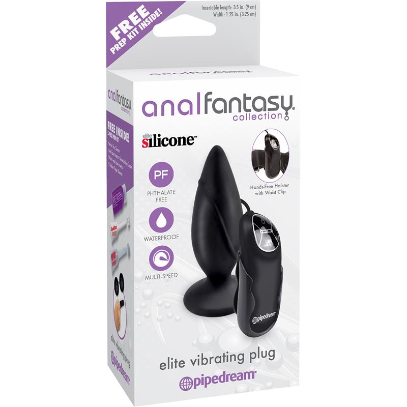 Vibrating Butt Plug with Remote Black – Image 3