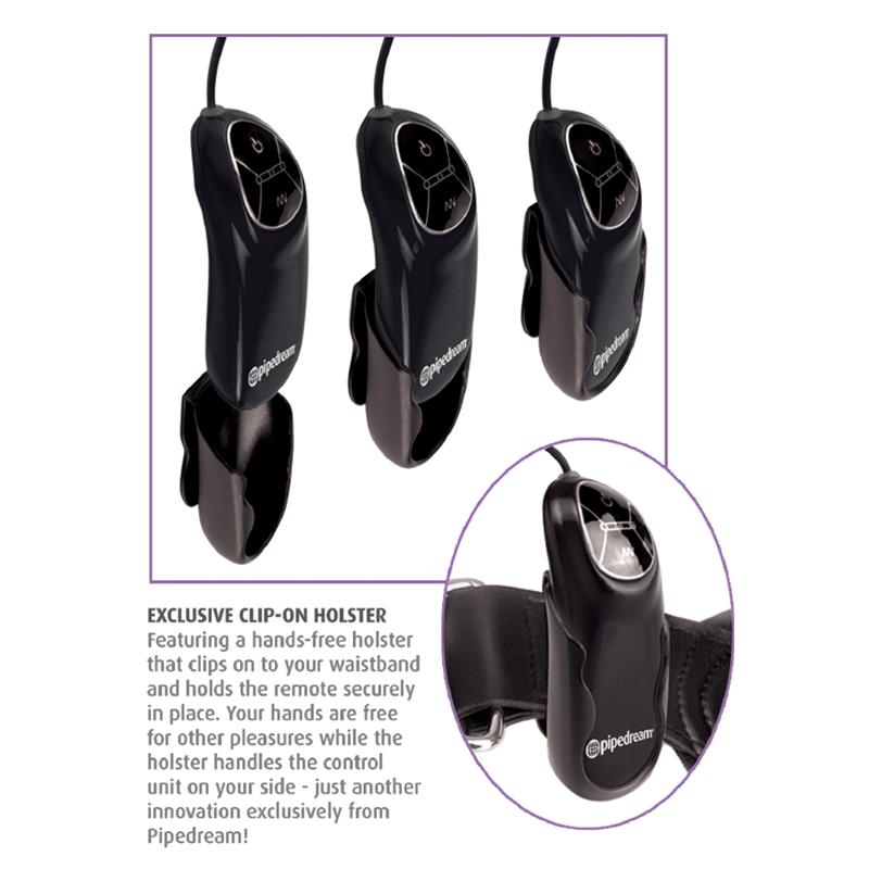 Vibrating Butt Plug with Remote Black – Image 4