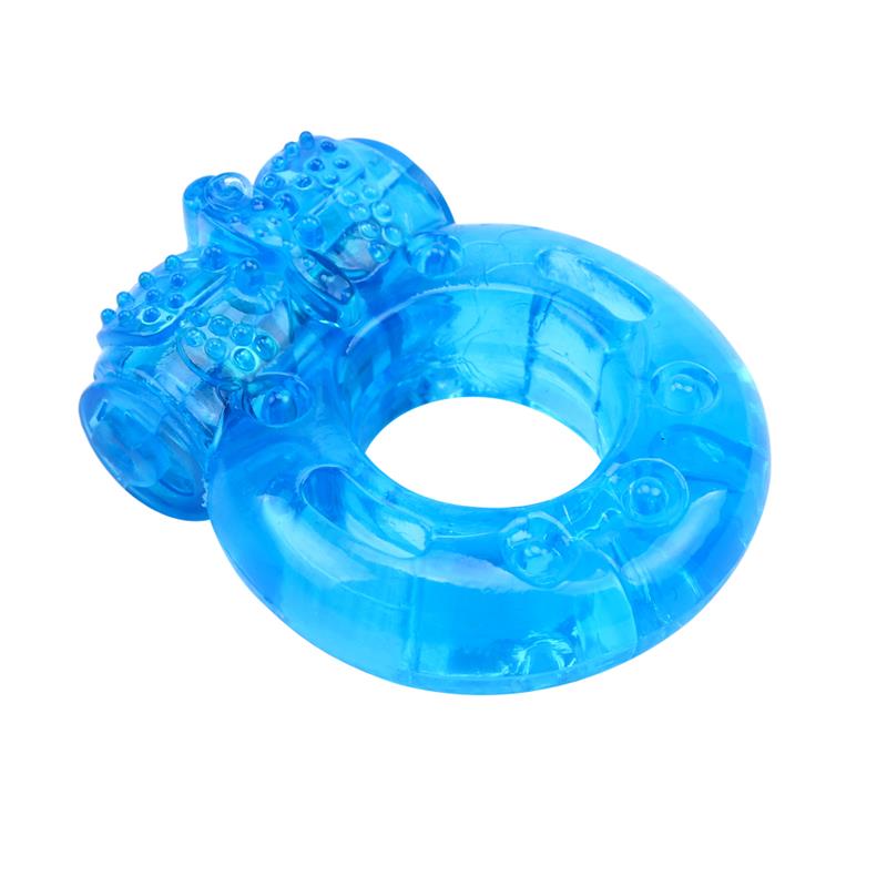 Vibrating Cock Ring 1.8 cm Blue – Image 3