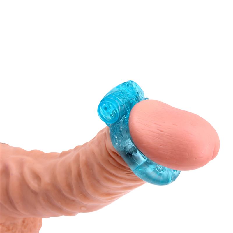Vibrating Cock Ring 1.8 cm Blue – Image 4