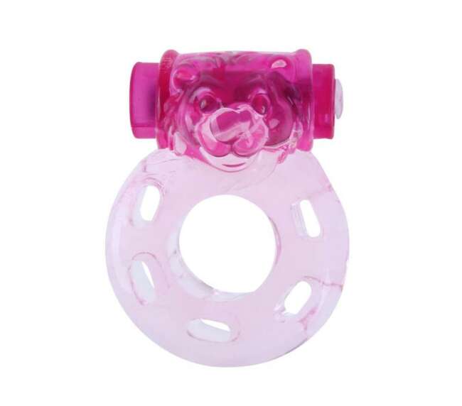 Vibrating Cock Ring Bear Pink