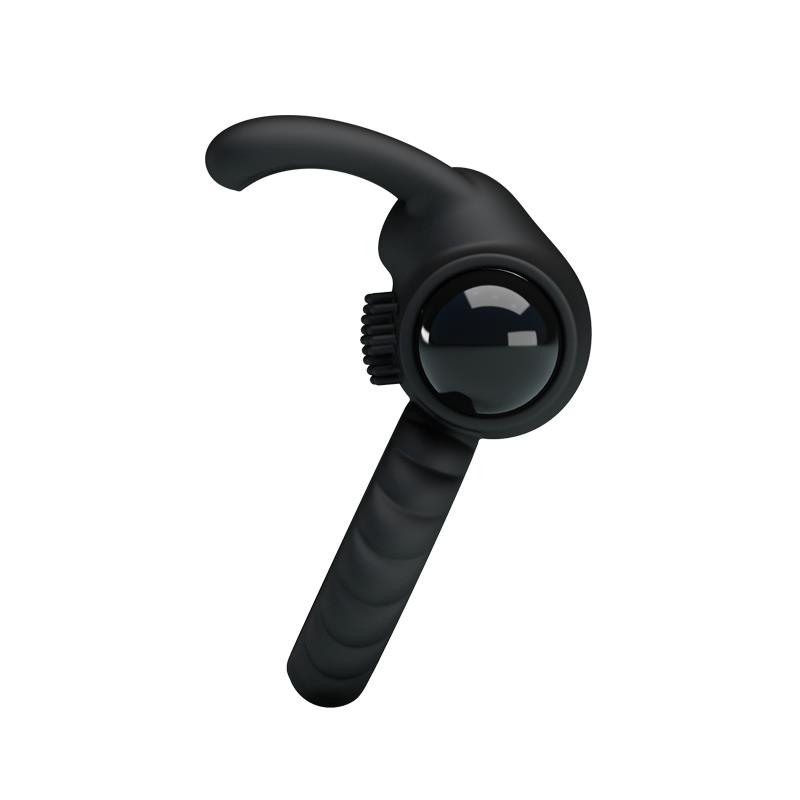 Vibrating Cock Ring Eudora Black – Image 6