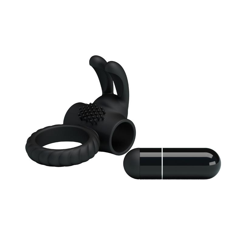 Vibrating Cock Ring Eudora Black – Image 8