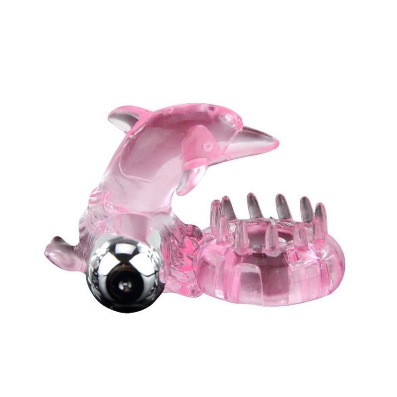 Vibrating Cock Ring Love Dolphig Ring Pink – Image 5