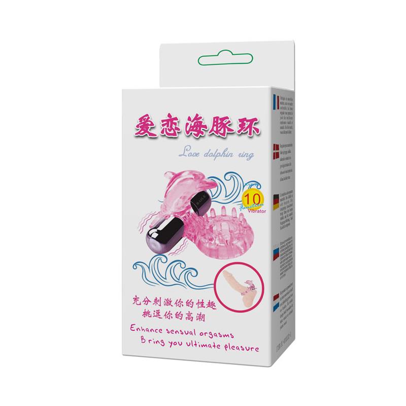 Vibrating Cock Ring Love Dolphig Ring Pink – Image 7