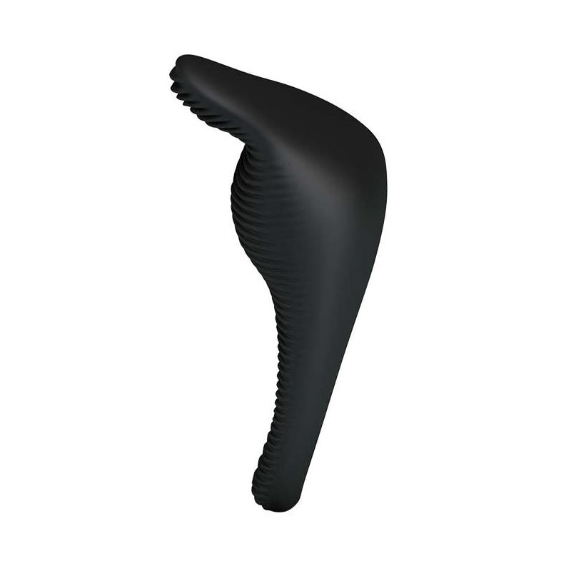 Vibrating Cock Ring Thimble Black – Image 3