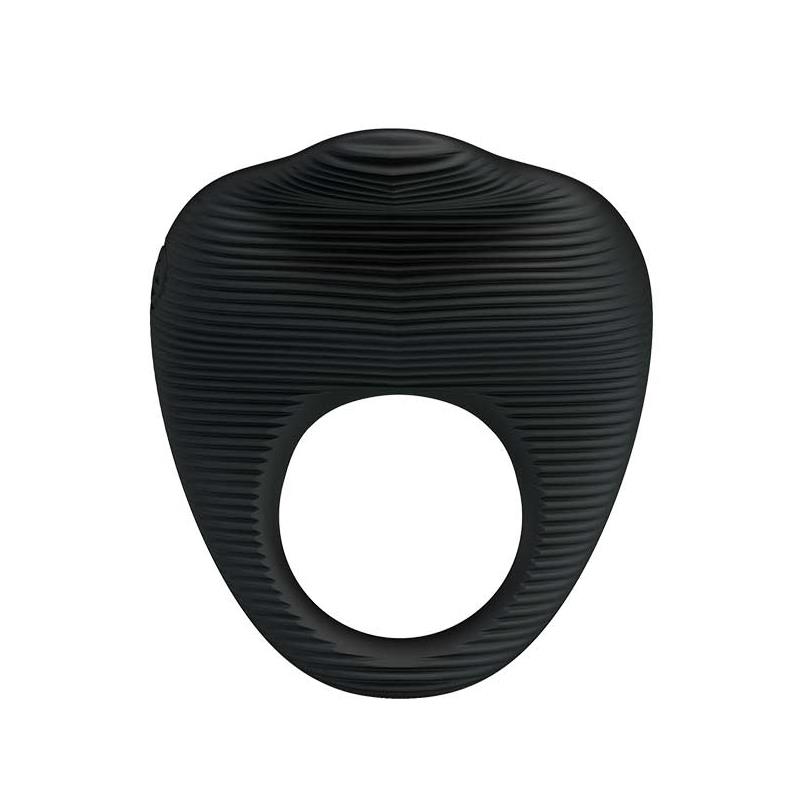 Vibrating Cock Ring Thimble Black – Image 9
