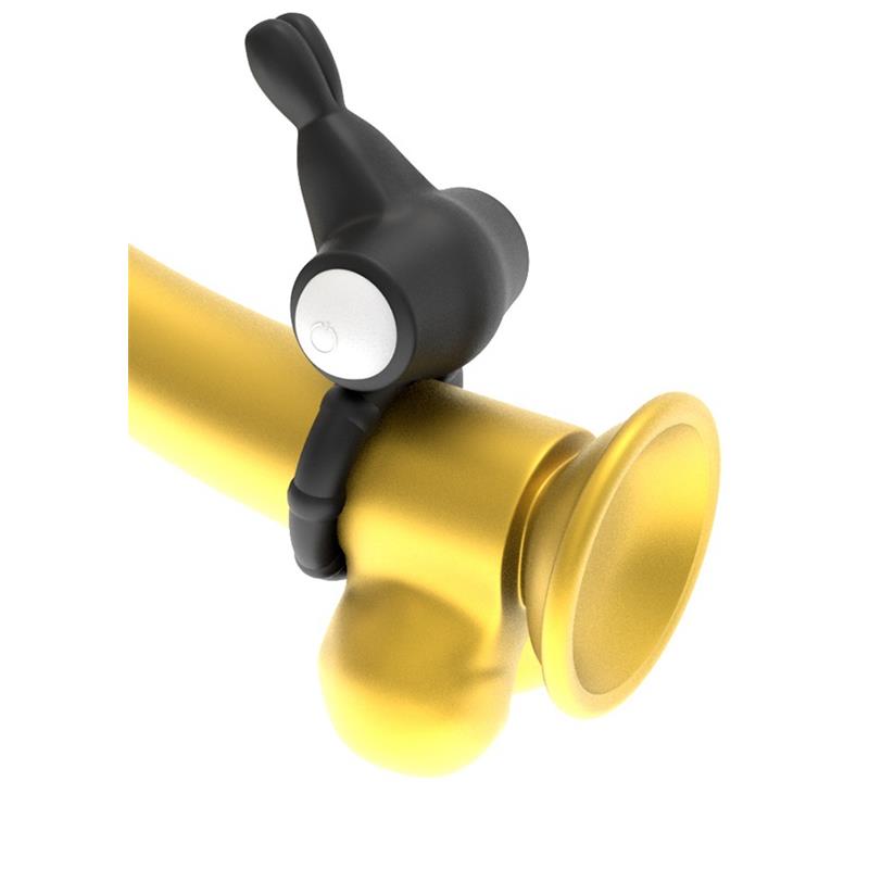 Vibrating Cockring Power Clit Black – Image 3