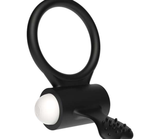 Anillo vibrador Power Clit Negro