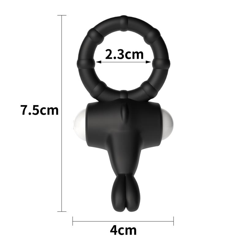 Vibrating Cockring Power Clit Black – Image 5