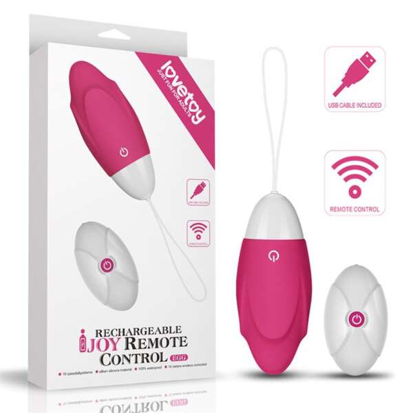 Vibrating Egg IJoy Remote Control USB Pink – Image 3