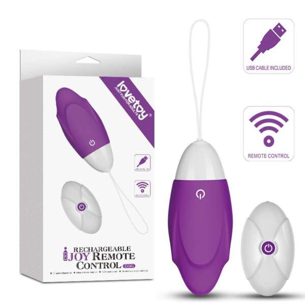 Vibrating Egg iJoy Remote Control USB Purple – Image 4