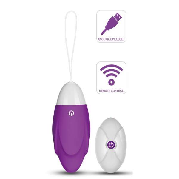 Vibrating Egg iJoy Remote Control USB Purple – Image 6