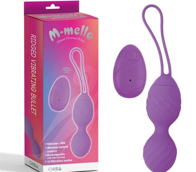 Vibrating Egg Remote Control Ridged USB Silicone 7.4